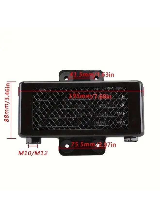 Black M10 Motorcycle Oil Cooler High Efficiency Cooling For Yamaha Monkey 125 Honda Pit Bike ATV 125 250CC - Image 2